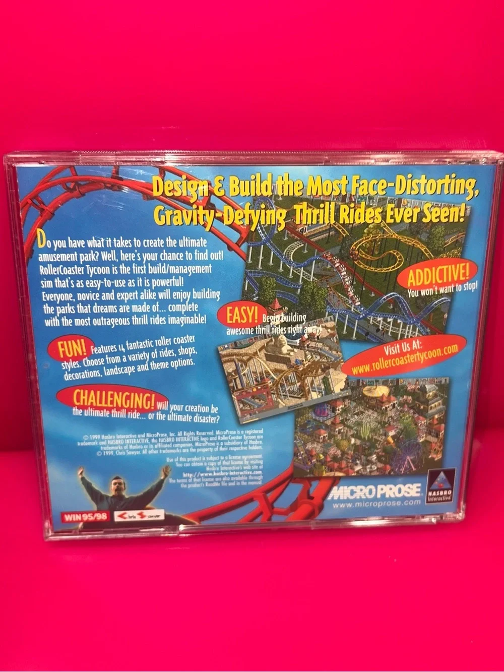 RollerCoaster Tycoon PC Game Disc